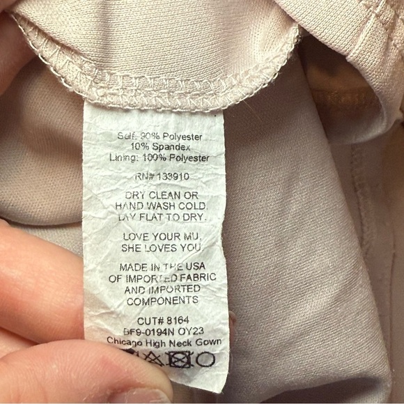 Show Me Your Mumu Chicago High Neck Gown Show Me the Ring Stretch Crepe Small - Picture 9 of 15